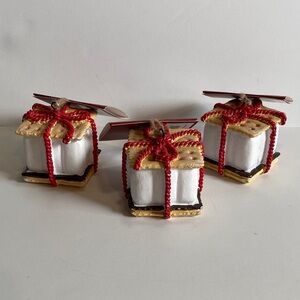 Red Shed Set of 3 S’mores Christmas Ornaments Holiday Tree Decor 2.5” New